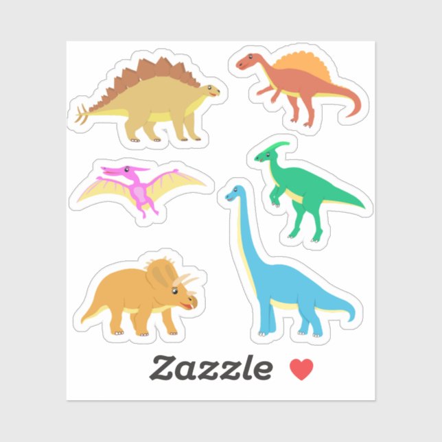 Cute Happy Dinosaur (Sheet)