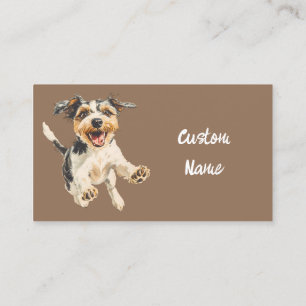 Cute Happy Dog Animal Pet Business Card