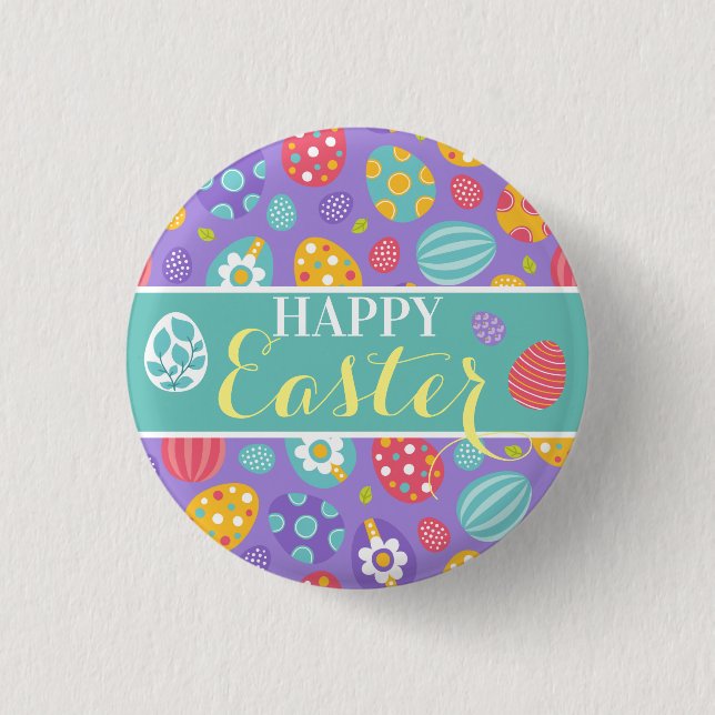 Cute Happy Easter 1 Inch Round Button (Front)