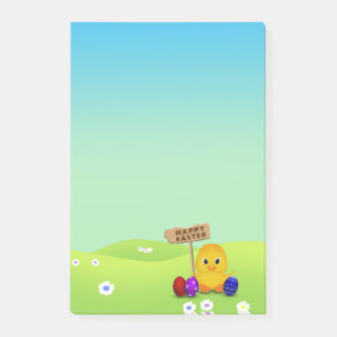 Cute Happy Easter Baby Chick Post-it Notes