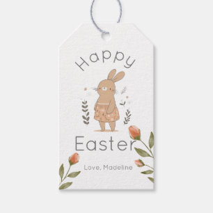 Cute Happy Easter Bunny Gift Tags