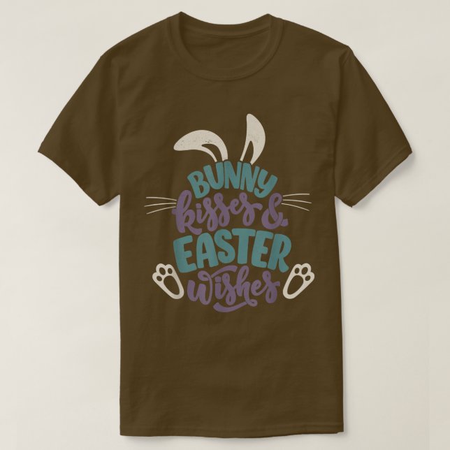Cute Happy Easter Bunny  T-Shirt (Design Front)