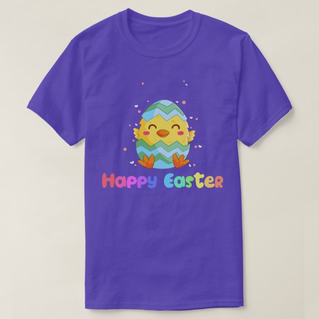 Cute Happy Easter Day  0 I Would Chick With Easter T-Shirt (Design Front)
