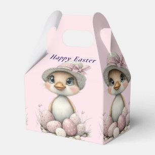 Cute Happy Easter Duckling Eggs Favor Box