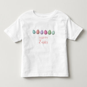 Cute Happy Easter Egg Pastel Colours  Toddler T-shirt