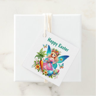 Cute Happy Easter Fairy Customizable  Favour Tags