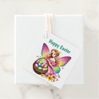 Cute Happy Easter Fairy Customizable Favour Tags