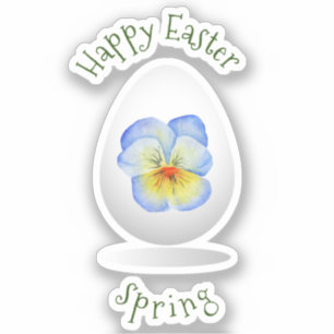 Cute  Happy Easter Minimalist flowers cartoon