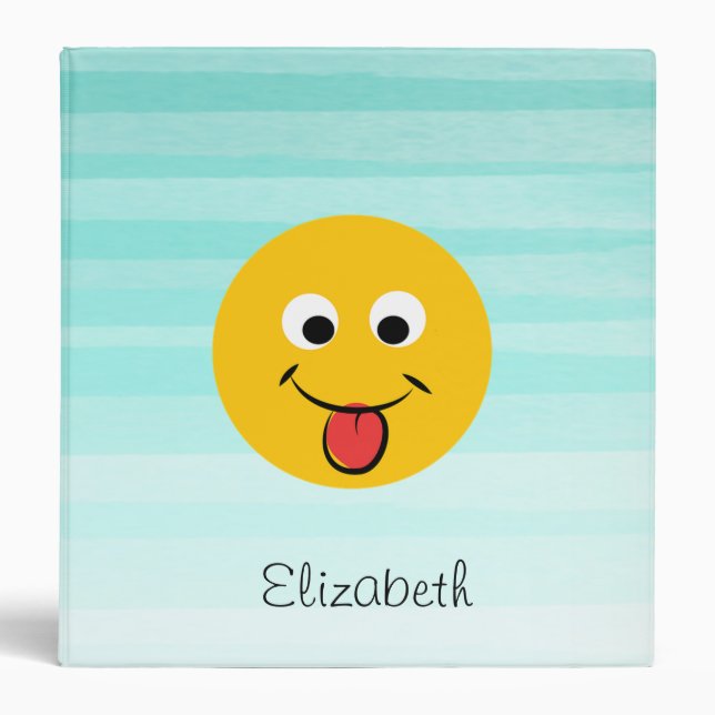 Cute Happy  Emoji Face-Be happy always  Binder (Front)