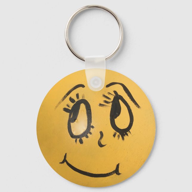 Cute Happy Face Keychain (Front)