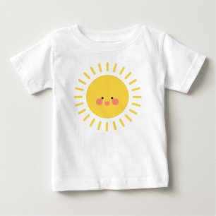 Cute Happy Face Sun Summer Sunshine Baby T-Shirt