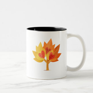 Cute Happy Fall Leaves Mug