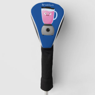 Cute happy food blender kitchen appliance cartoon  golf head cover
