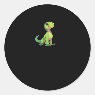 Cute Happy Friend Lizard Sticker3  Classic Round Sticker