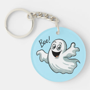 Cute Happy Ghost Keychain