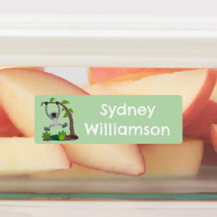 Cute happy gibbon ape cartoon personalized