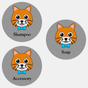 Cute Happy Ginger Cat with Papillon   Personalize 