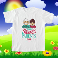 cute Happy Grandparents Day word art