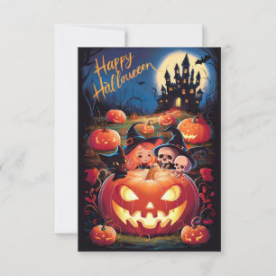 Cute Happy Halloween Greeting Card #6