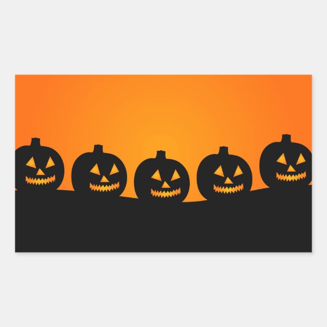 Cute Happy Halloween Jack O Lantern Sticker (Front)