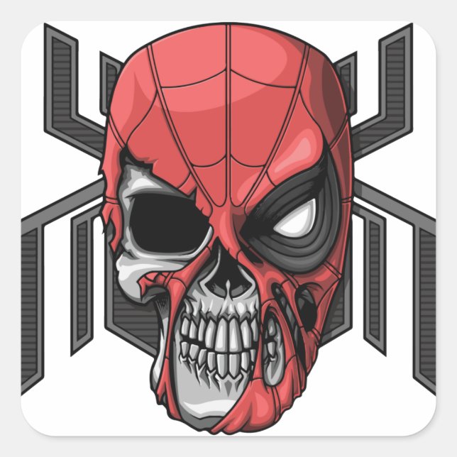 Cute Happy Halloween Stikers Square Sticker (Front)