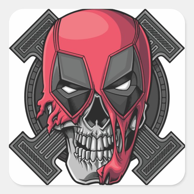 Cute Happy Halloween Stikers Square Sticker (Front)