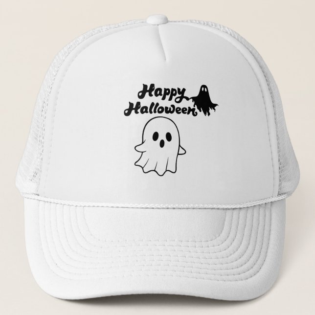 Cute Happy Halloween  Trucker Hat (Front)