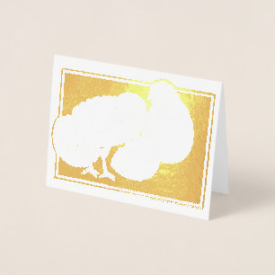 Cute Happy Hatching Easter Eggs Foil Card