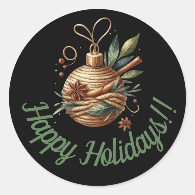 Cute happy holiday stickers (Devant)