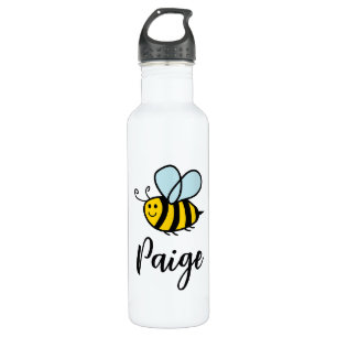 Cute happy honey bee cartoon personalized 710 ml water bottle