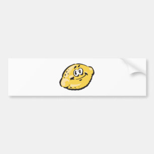 cute happy lemon bumper sticker