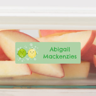 Cute happy lemon lime cartoon personalized 