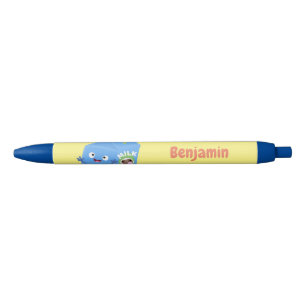 Cute happy milk carton character cartoon black ink pen