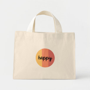Cute Happy Mini Tote Bag