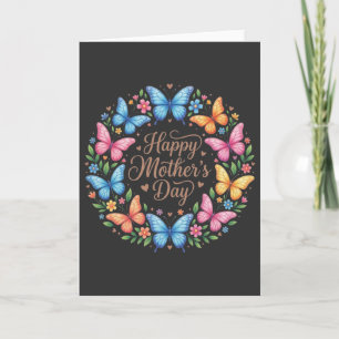 Cute Happy Mother’s Day Butterfly Gift for Mom Card