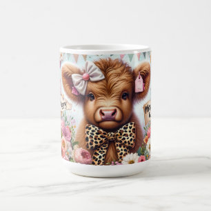 Cute Happy Mother's Day/ Highland Cow Coffee Mug