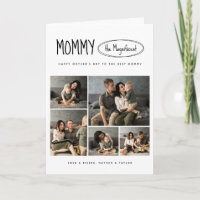 Cute Happy Mother's Day Photo Folded Greeting