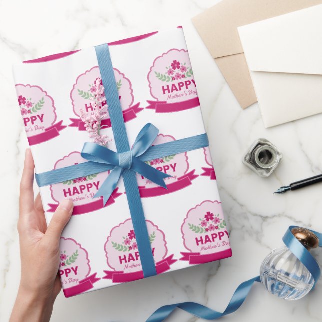 Cute Happy Mother's Day Wrapping Paper (Gifting)