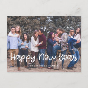 Cute Happy New Year Holiday photo Postcard