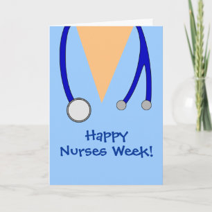 Cute Happy Nurs Week Scrubs et carte Stethoscope