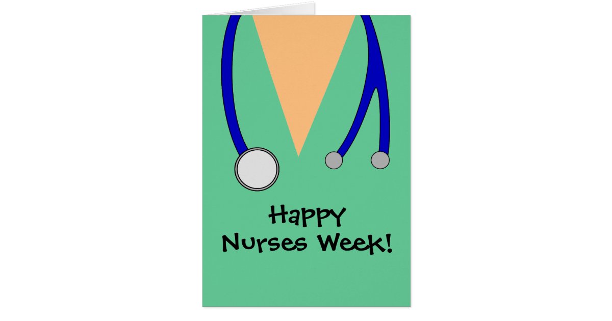 Cute Happy Nurses Week Scrubs Thank You Card | Zazzle.ca