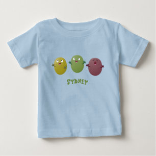 Cute happy olives singing cartoon baby T-Shirt