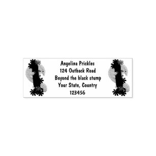 Cute happy pangolin anteater illustration self-inking stamp