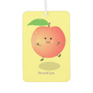 Cute happy peach yellow cartoon  air freshener