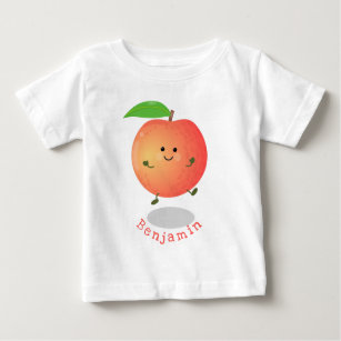 Cute happy peach yellow cartoon baby T-Shirt