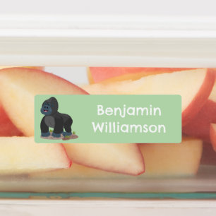 Cute happy personalized big gorilla cartoon