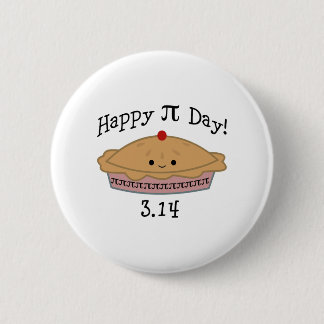 Cute Happy Pi Day! 2 Inch Round Button