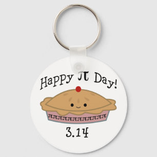 Cute Happy Pi Day! Keychain