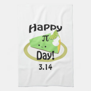 Cute Happy Pi Day Kitchen Towel