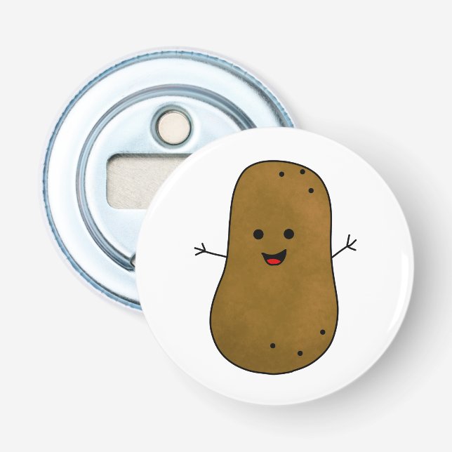 Cute Happy Potato Bottle Opener (Front)
